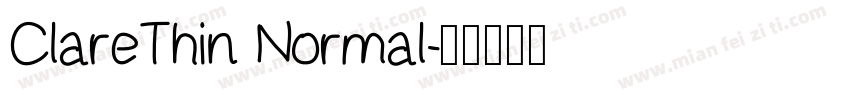 ClareThin Normal字体转换